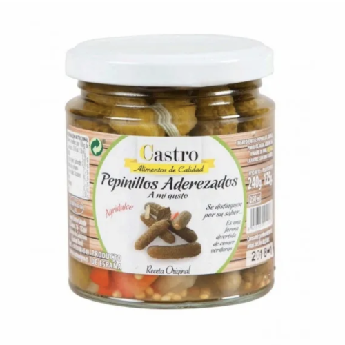 Conservas Castro Pepinillos Agridulces 370ml